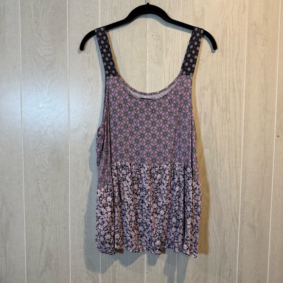 Simply Vera Vera Wang Geometric Print Pajama Set - Pink and Black- XXL - Picture 2 of 8